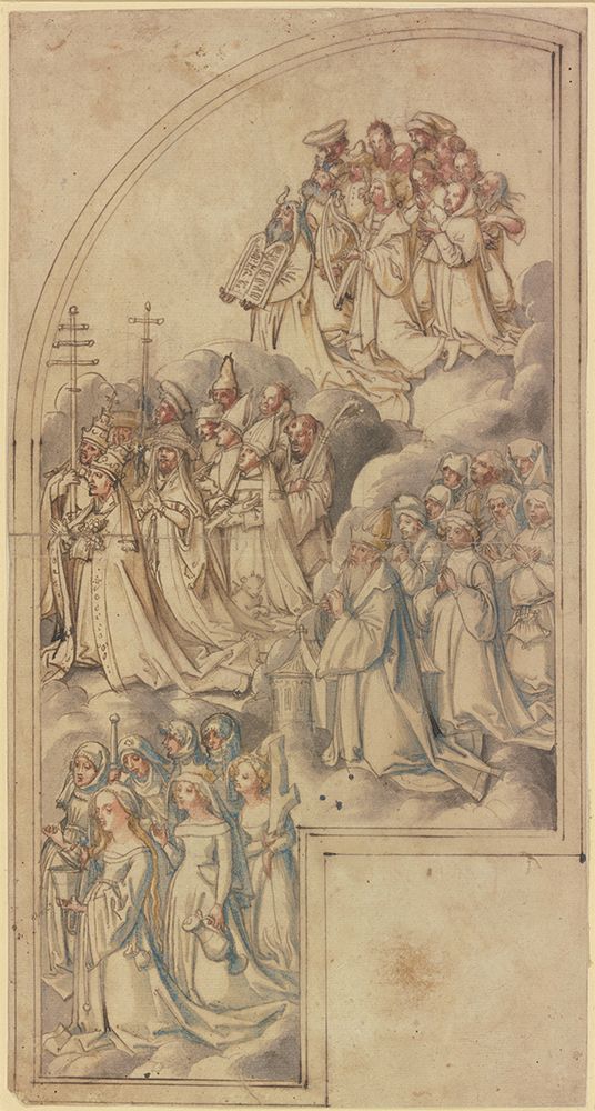Interior of an All Saints altarpiece 1511 art print by Hans Holbein the Elder for $57.95 CAD