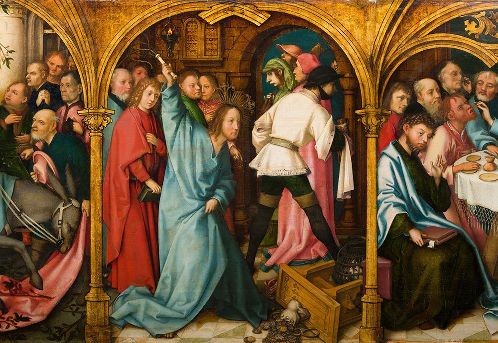 The Cleansing of the Temple 1501 art print by Hans Holbein the Elder for $57.95 CAD