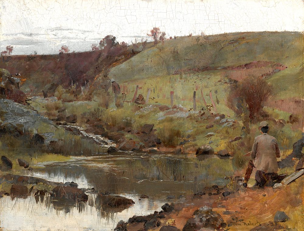 A Quiet Day on Darebin Creek 1885 art print by Tom Roberts for $57.95 CAD