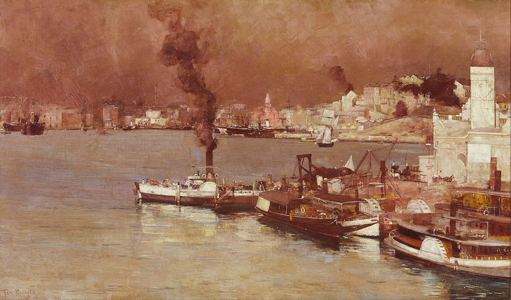 An Autumn Morning, Milsons Point, Sydney 1888 art print by Tom Roberts for $57.95 CAD
