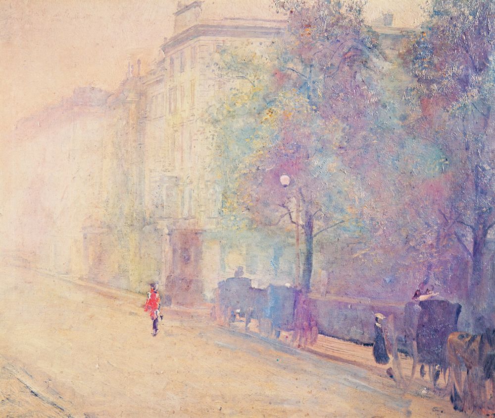 London Street Scene ca 1884 art print by Tom Roberts for $57.95 CAD