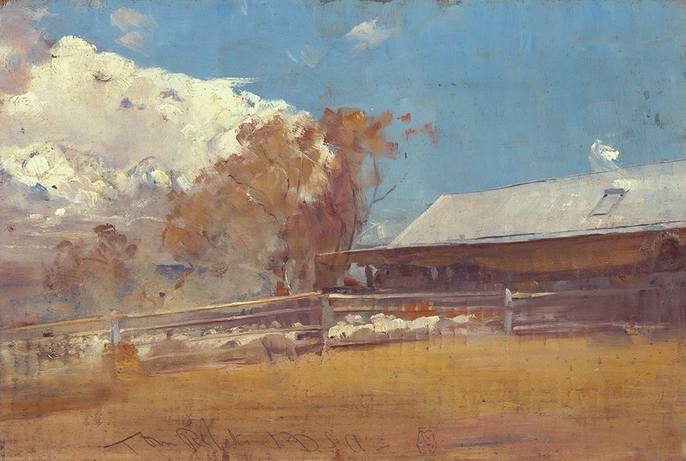 Shearing Shed, Newstead ca 1893 art print by Tom Roberts for $57.95 CAD