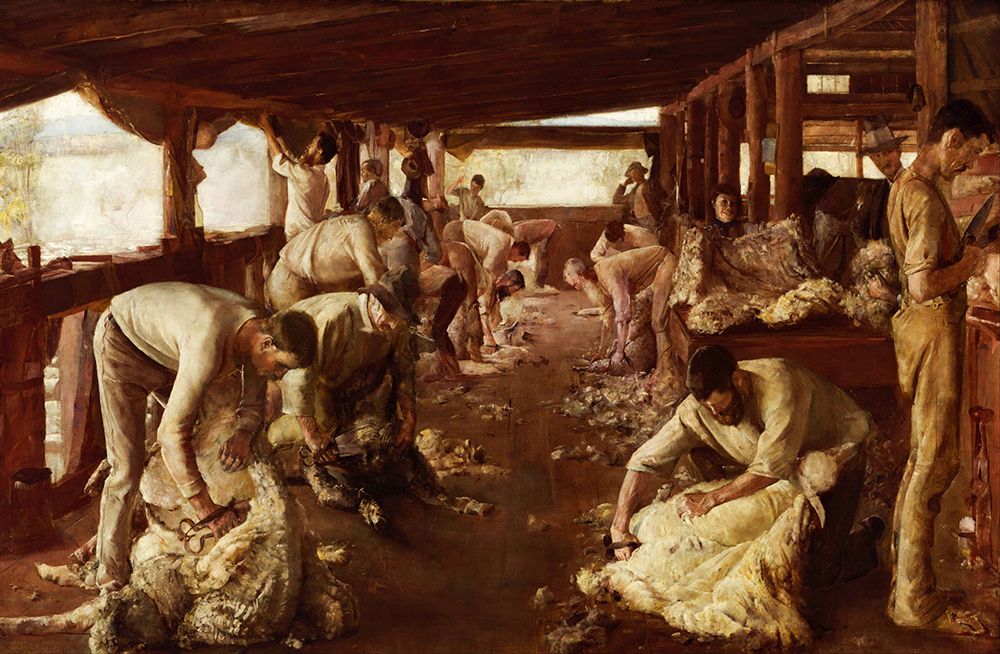 The Golden Fleece 1894 art print by Tom Roberts for $57.95 CAD