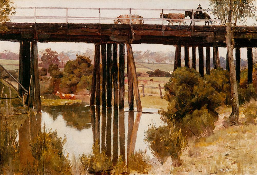 Winter Morning after Rain, Gardiners Creek ca 1885 art print by Tom Roberts for $57.95 CAD