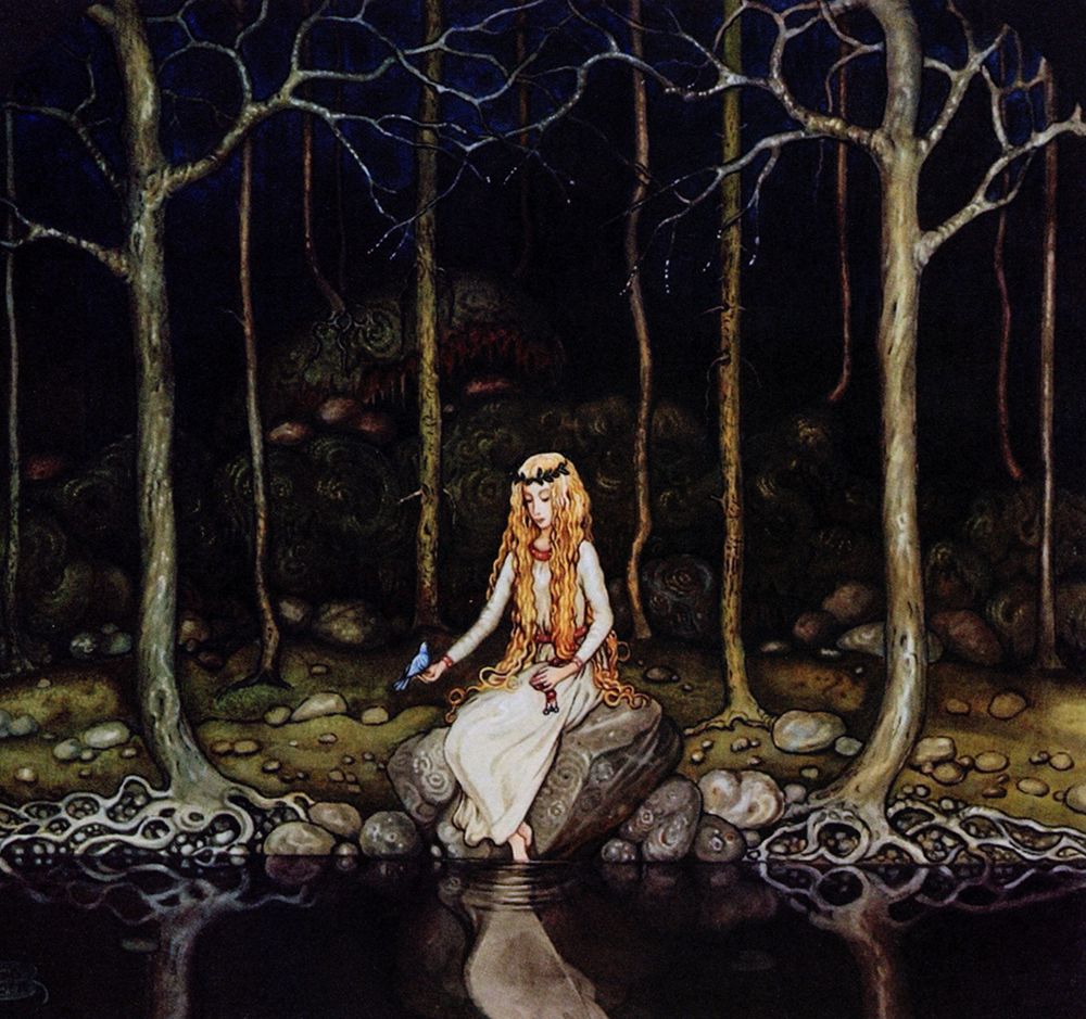 Little Princess Cottongrass ca 1910 art print by John Bauer for $57.95 CAD