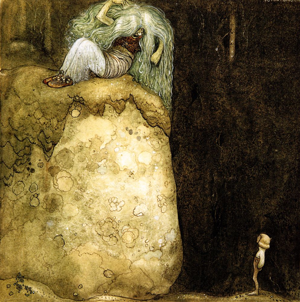 The Boy Who Was Never Afraid, Troll ca 1910 art print by John Bauer for $57.95 CAD