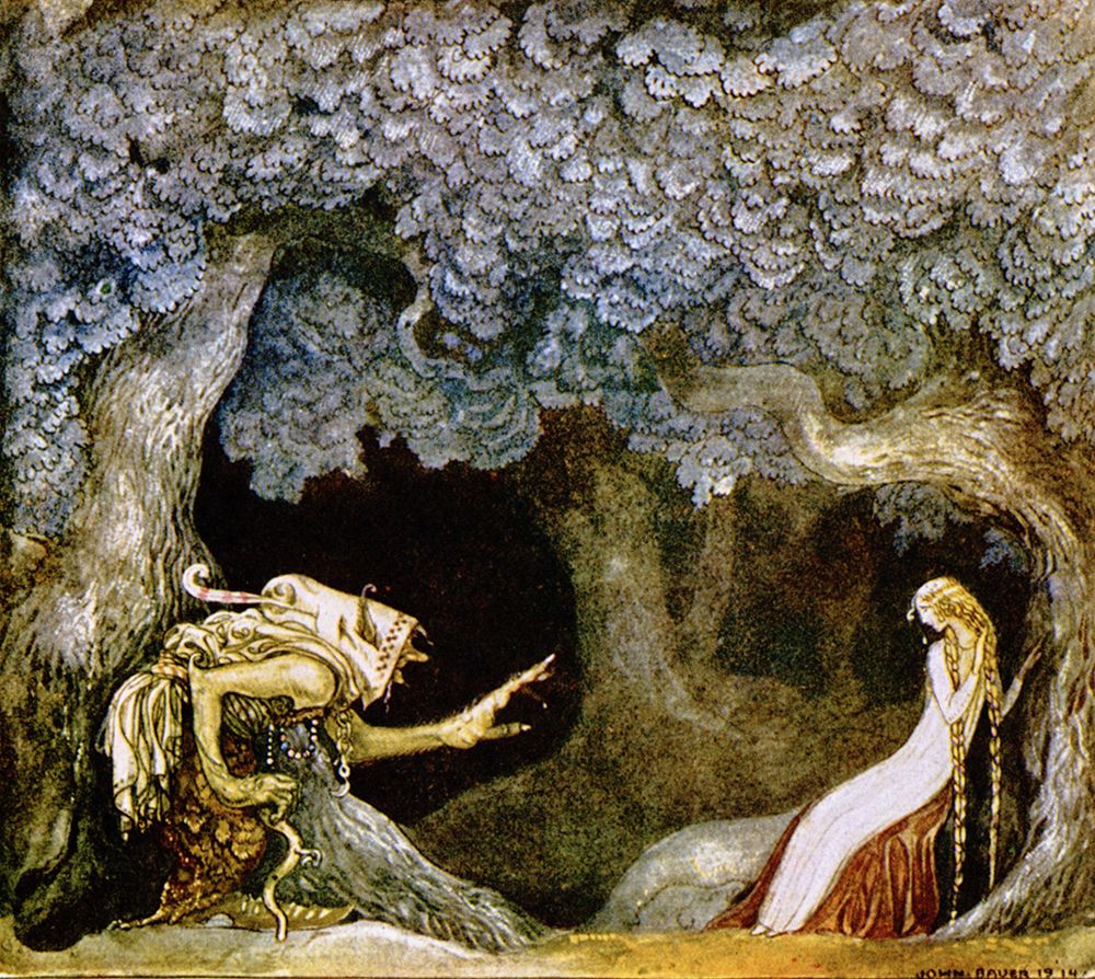 The Queens Pearl Necklace ca 1910 art print by John Bauer for $57.95 CAD