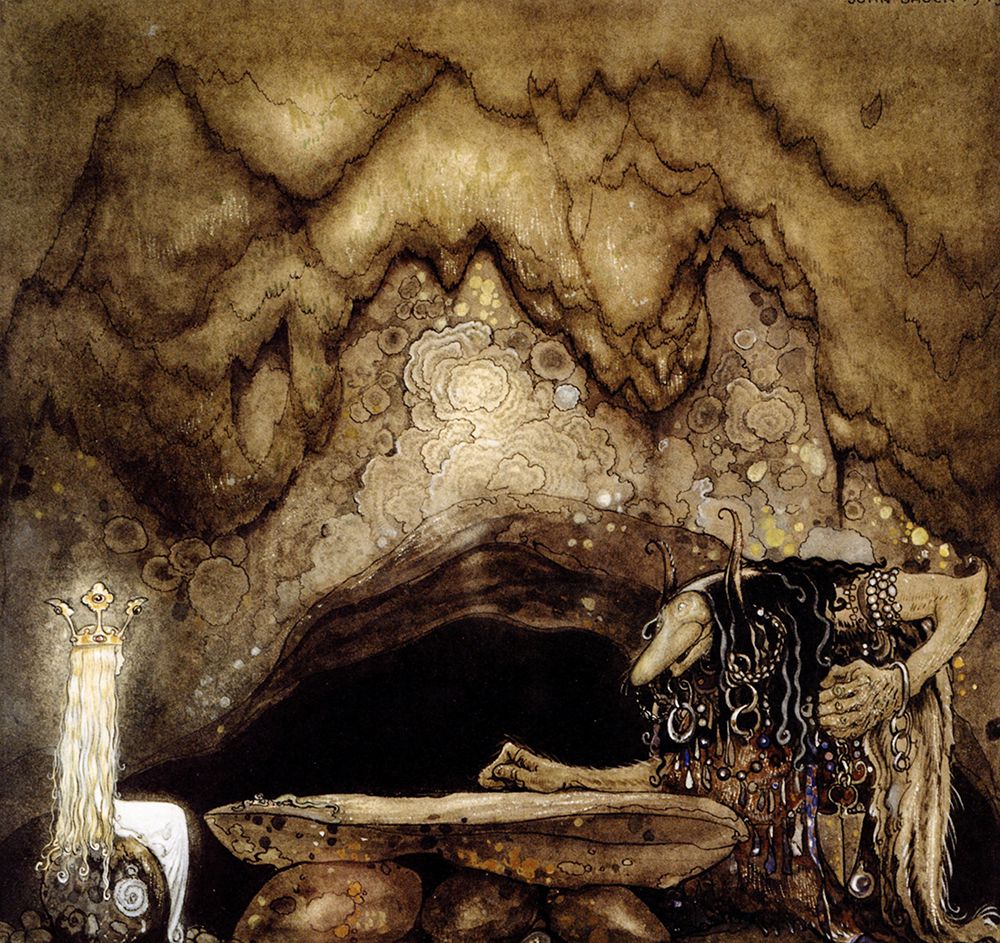 Troll and Princess ca 1910 art print by John Bauer for $57.95 CAD