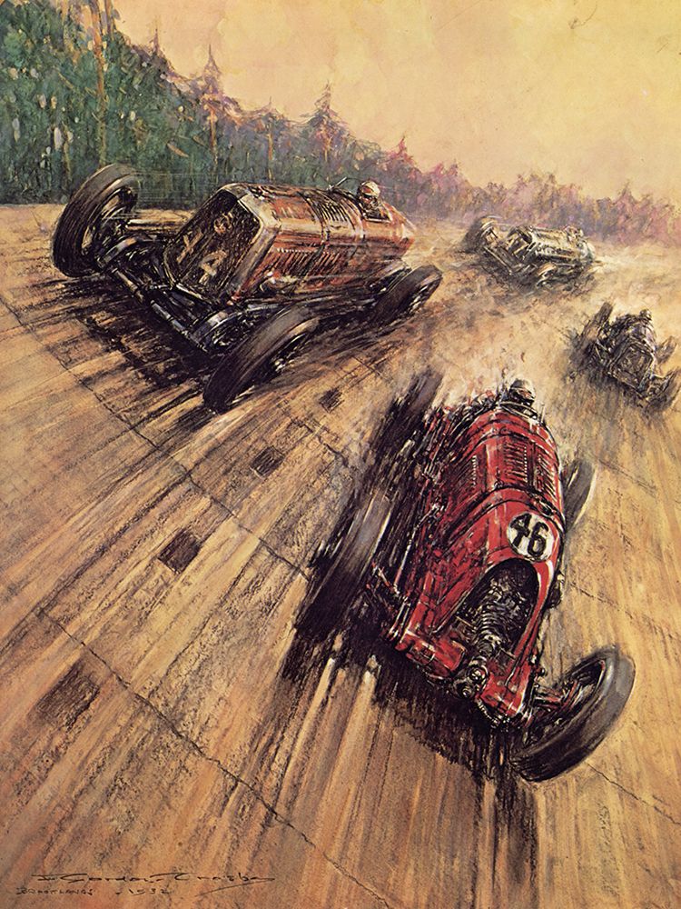A British Empire Trophy Race art print by Frederick Gordon Crosby for $57.95 CAD
