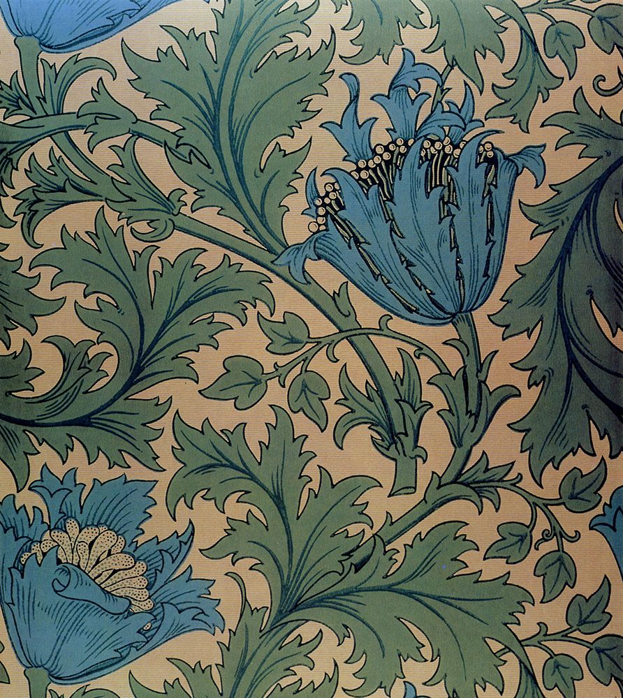 Anemone in Blue 1876 art print by William Morris for $57.95 CAD