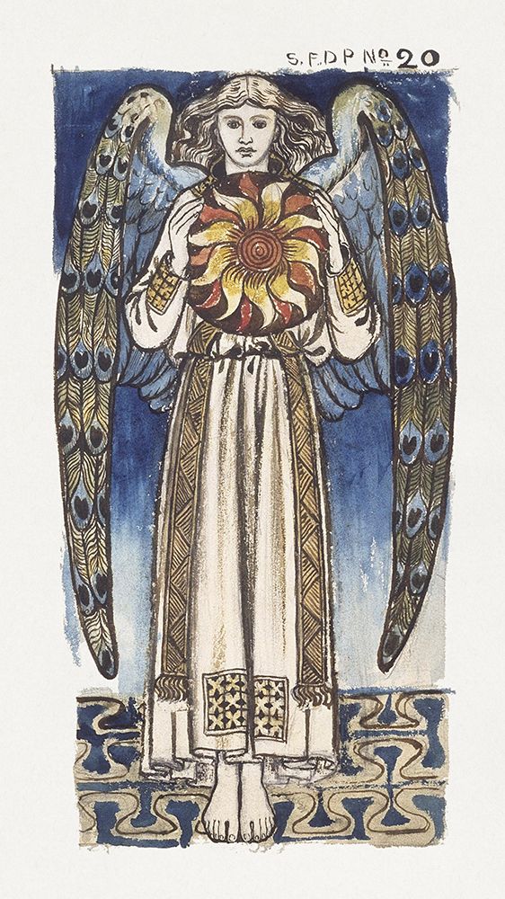 Angel Holding a Sun 1860 art print by William Morris for $57.95 CAD