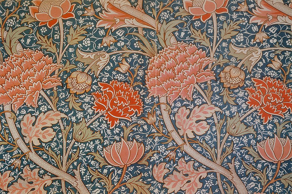 Cray Printed Cotton Landscape 1884 art print by William Morris for $57.95 CAD