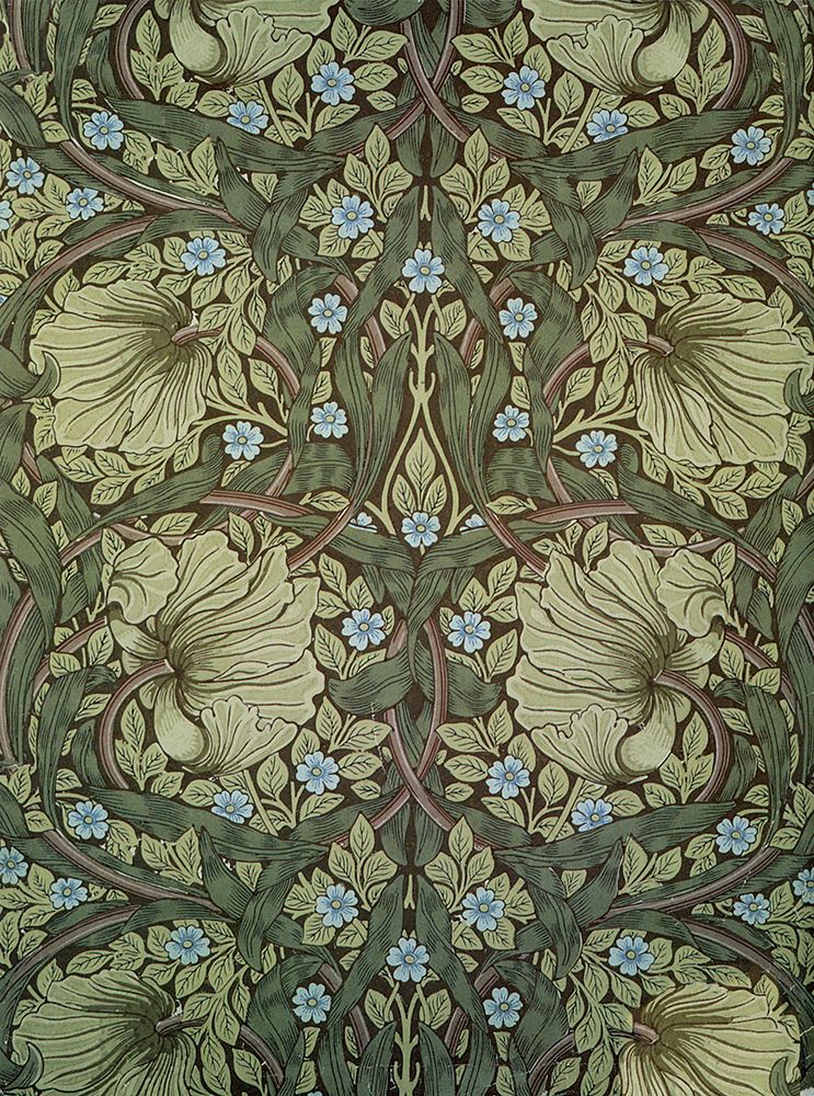 Design for Pimpernel Wallpaper 1876 art print by William Morris for $57.95 CAD