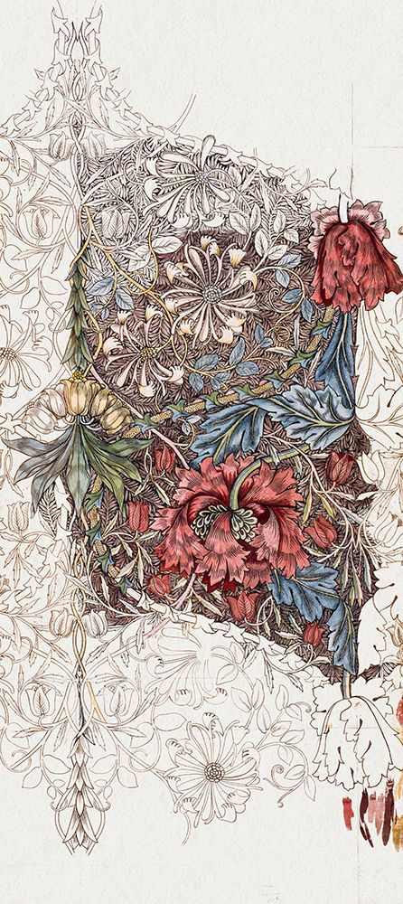 Honeysuckle 1874 art print by William Morris for $57.95 CAD