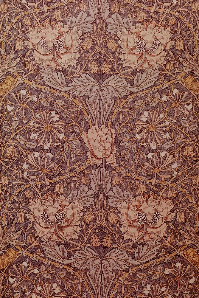 Honeysuckle textile 1876 art print by William Morris for $57.95 CAD