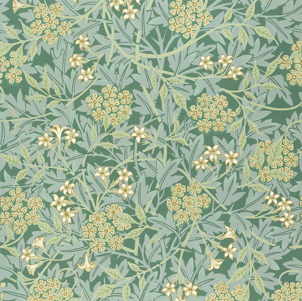 Jasmine pattern in Green ca 1850 art print by William Morris for $57.95 CAD