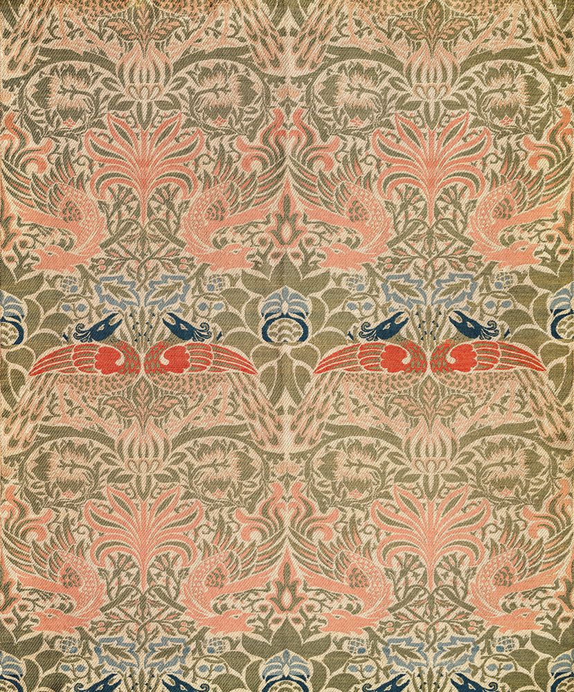 Peacock and Dragon 1878 art print by William Morris for $57.95 CAD