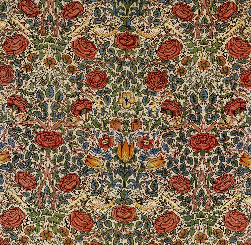 Rose Design 1883 art print by William Morris for $57.95 CAD