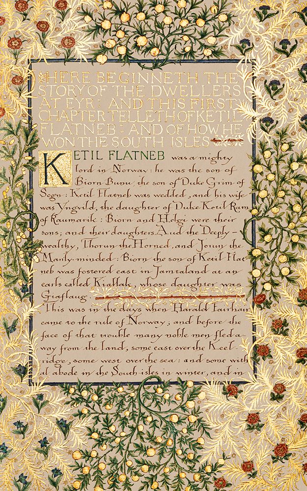 The Story of the Dwellers at Eyr ca 1850 art print by William Morris for $57.95 CAD