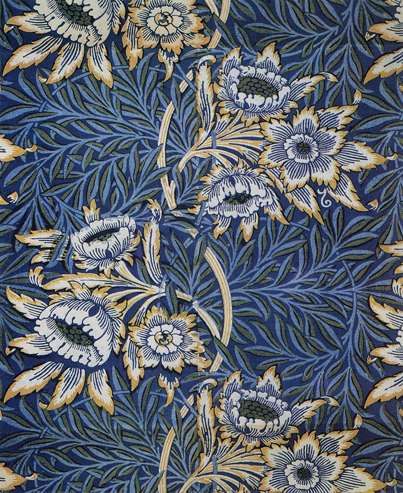 Tulip and Willow textile Design 1873 art print by William Morris for $57.95 CAD