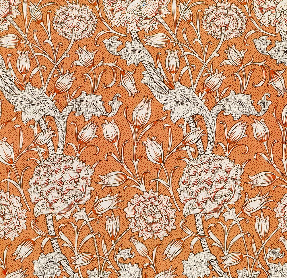 Wild Tulip detail 1884 art print by William Morris for $57.95 CAD