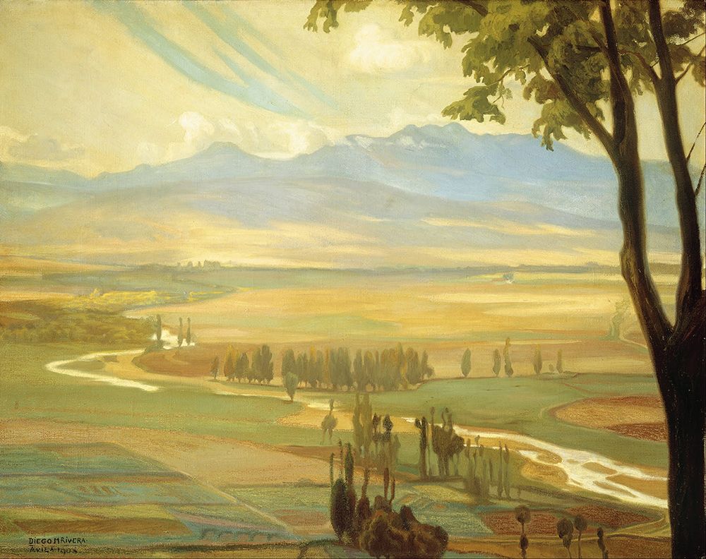 Avila Morning, The Ambles Valley 1908 art print by Diego Rivera for $57.95 CAD