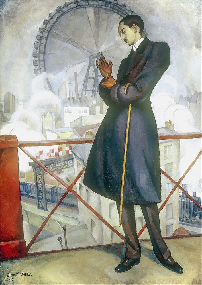 Portrait of Adolfo Best Maugard 1913 art print by Diego Rivera for $57.95 CAD