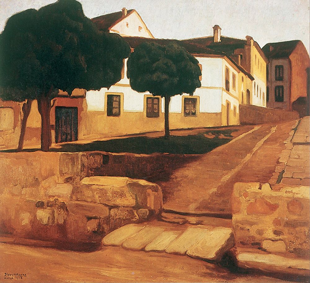 Street in Avila, Avila Landscape 1908 art print by Diego Rivera for $57.95 CAD