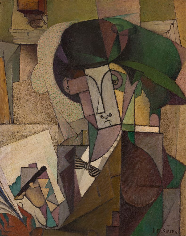 Young Man with a Fountain Pen 1914 art print by Diego Rivera for $57.95 CAD