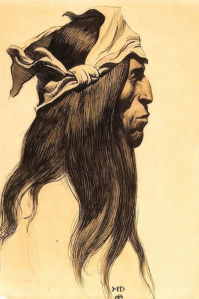 A Portrait of an Indian ca 1926 art print by Maynard Dixon for $57.95 CAD