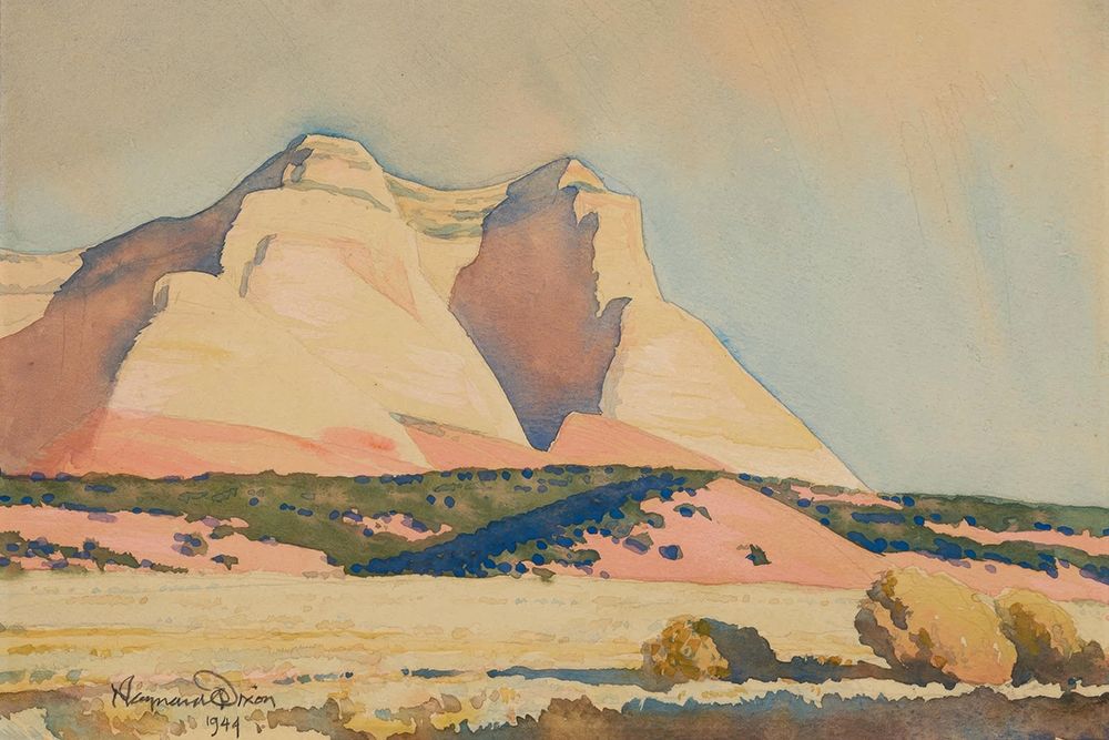 A view of Mount Carmel, Utah, 1944 art print by Maynard Dixon for $57.95 CAD