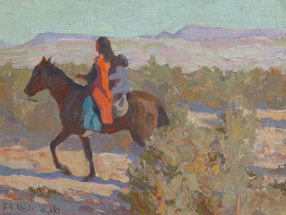 Apache Woman 1916 art print by Maynard Dixon for $57.95 CAD