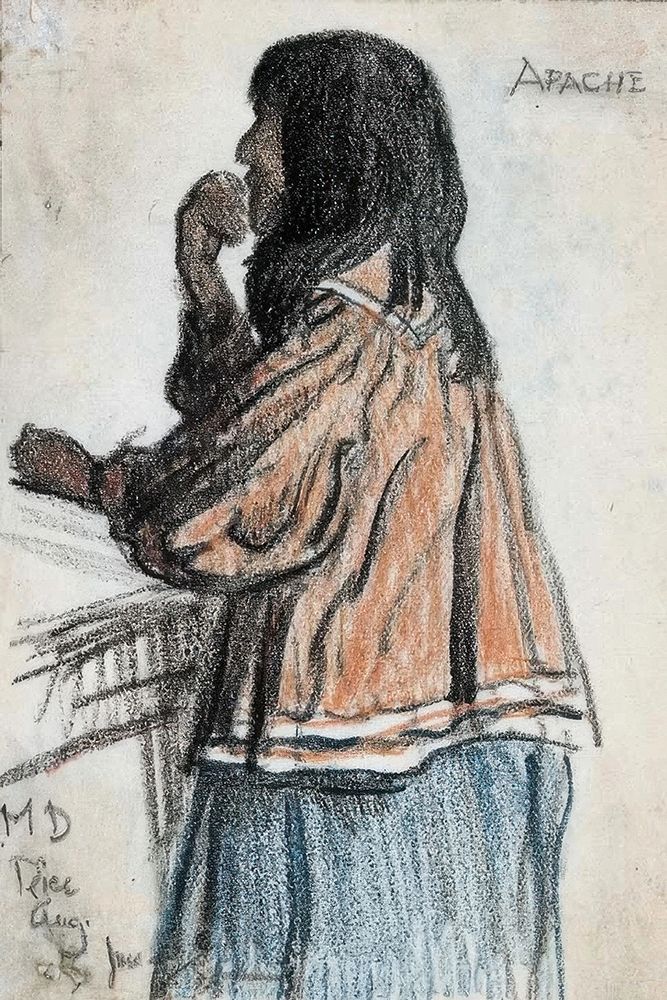 Apache Woman at Trading Post art print by Maynard Dixon for $57.95 CAD