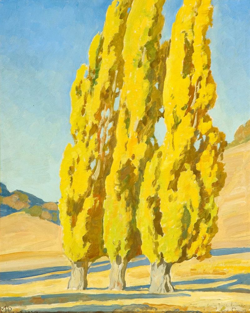 Autumnal Poplars 1932 art print by Maynard Dixon for $57.95 CAD