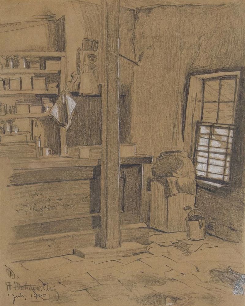 Ben Spear Trading Post 1900 art print by Maynard Dixon for $57.95 CAD