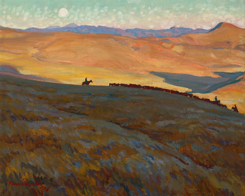 Cattle Country 1920 art print by Maynard Dixon for $57.95 CAD