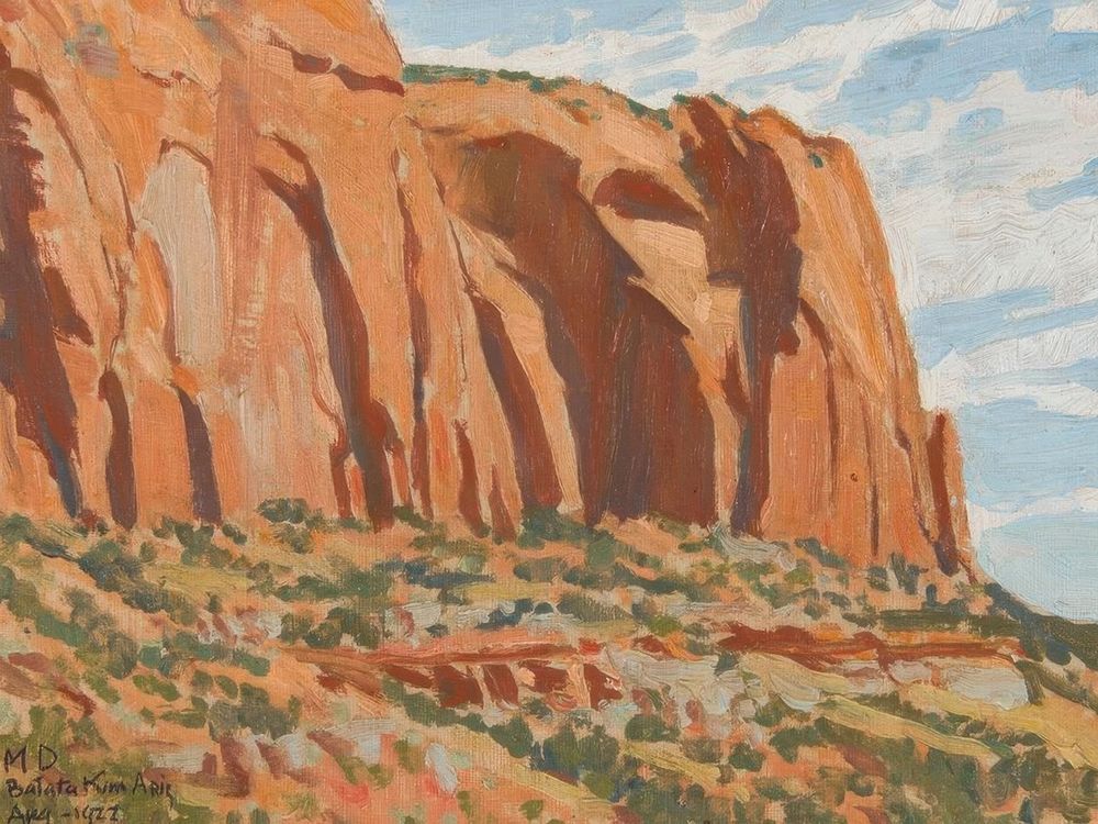Cliffs of Betatakin, Canyon Wall 1922 art print by Maynard Dixon for $57.95 CAD