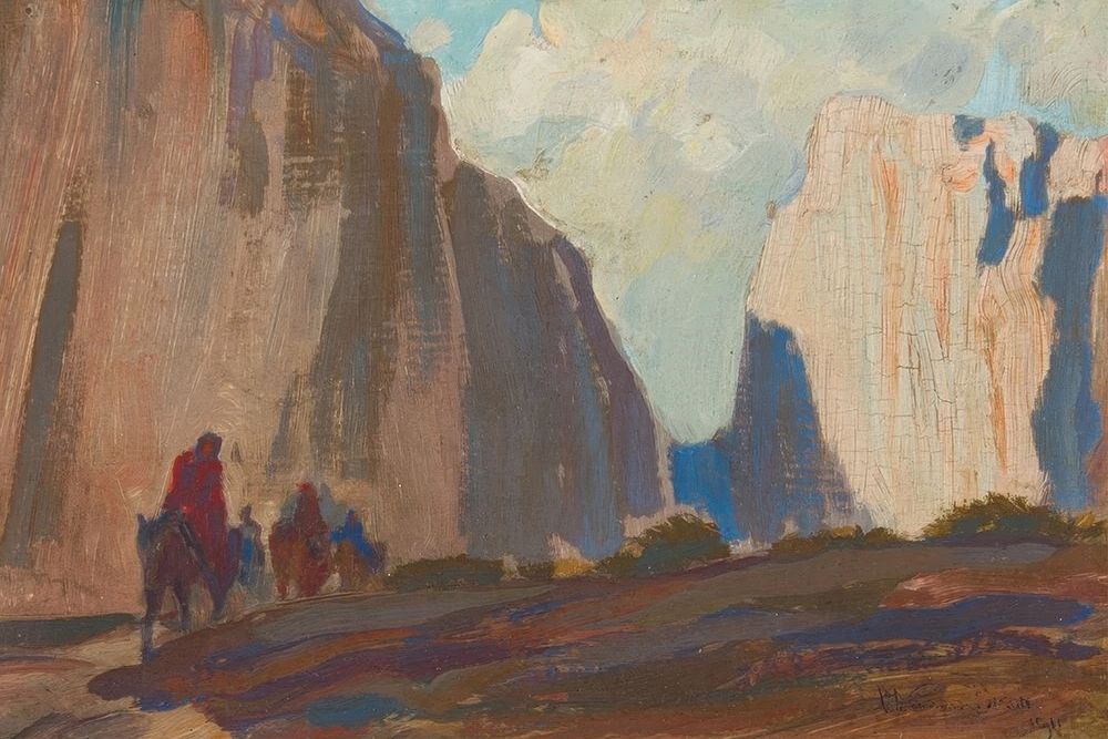 Cliffs of the Ancients 1911 art print by Maynard Dixon for $57.95 CAD