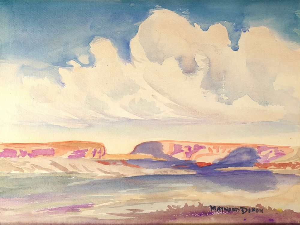 Clouds and Mesa art print by Maynard Dixon for $57.95 CAD