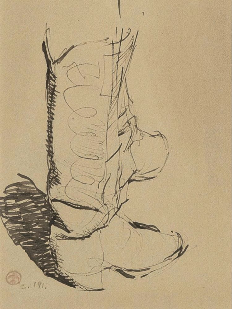 Cowboy Boots ca 1911 art print by Maynard Dixon for $57.95 CAD