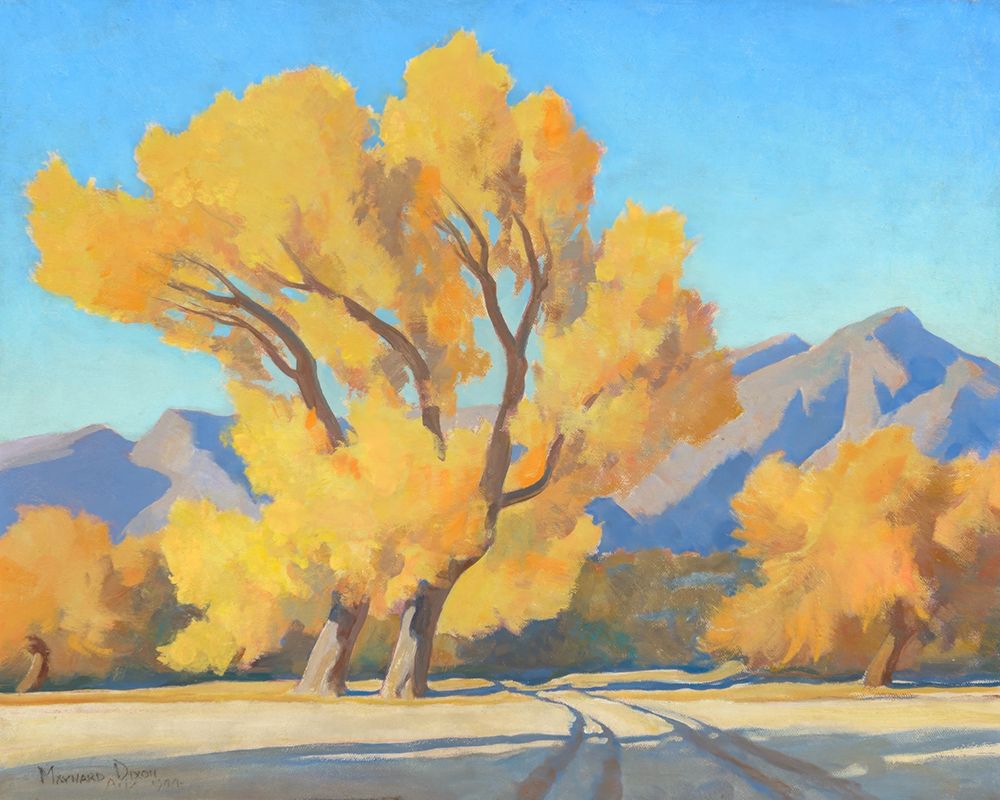 Desert Cottonwoods 1944 art print by Maynard Dixon for $57.95 CAD