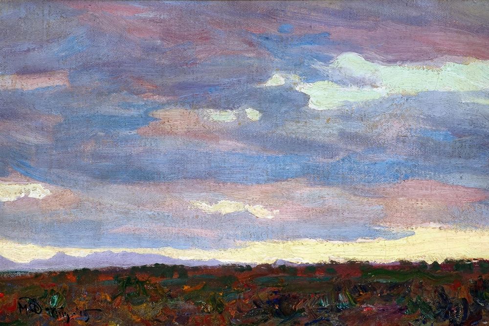 Desert Landscape, Tempe, Arizona 1915 art print by Maynard Dixon for $57.95 CAD