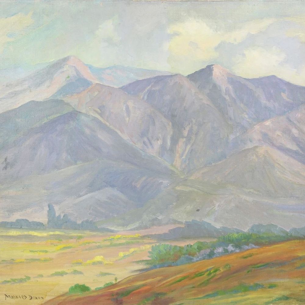 Desert Mountain Range art print by Maynard Dixon for $57.95 CAD