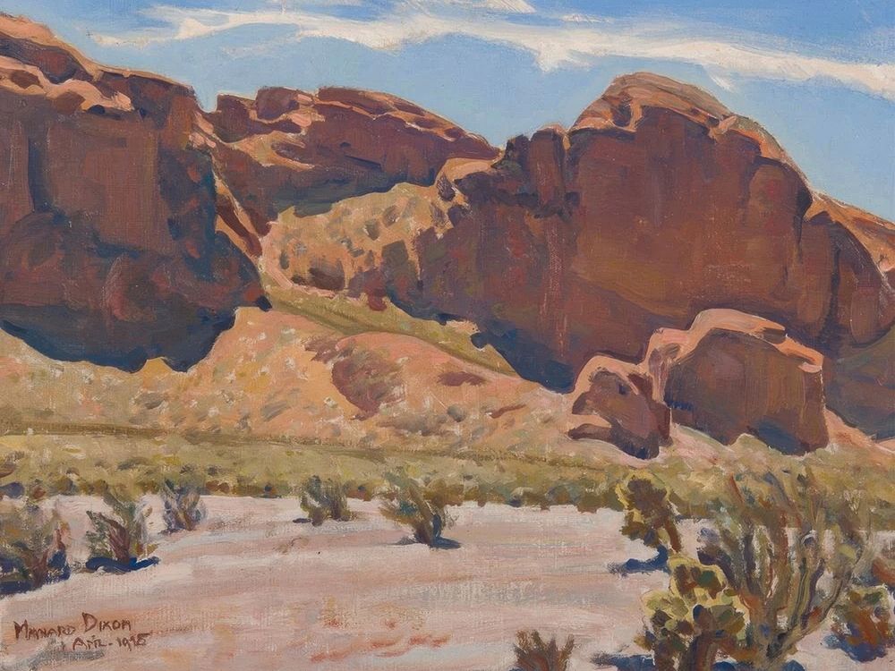 Desert Rocks 1925 art print by Maynard Dixon for $57.95 CAD