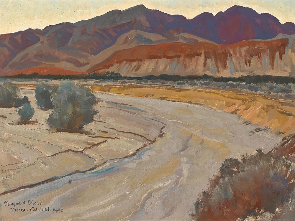 Evening on Orocopio, Painted Canyon 1940 art print by Maynard Dixon for $57.95 CAD