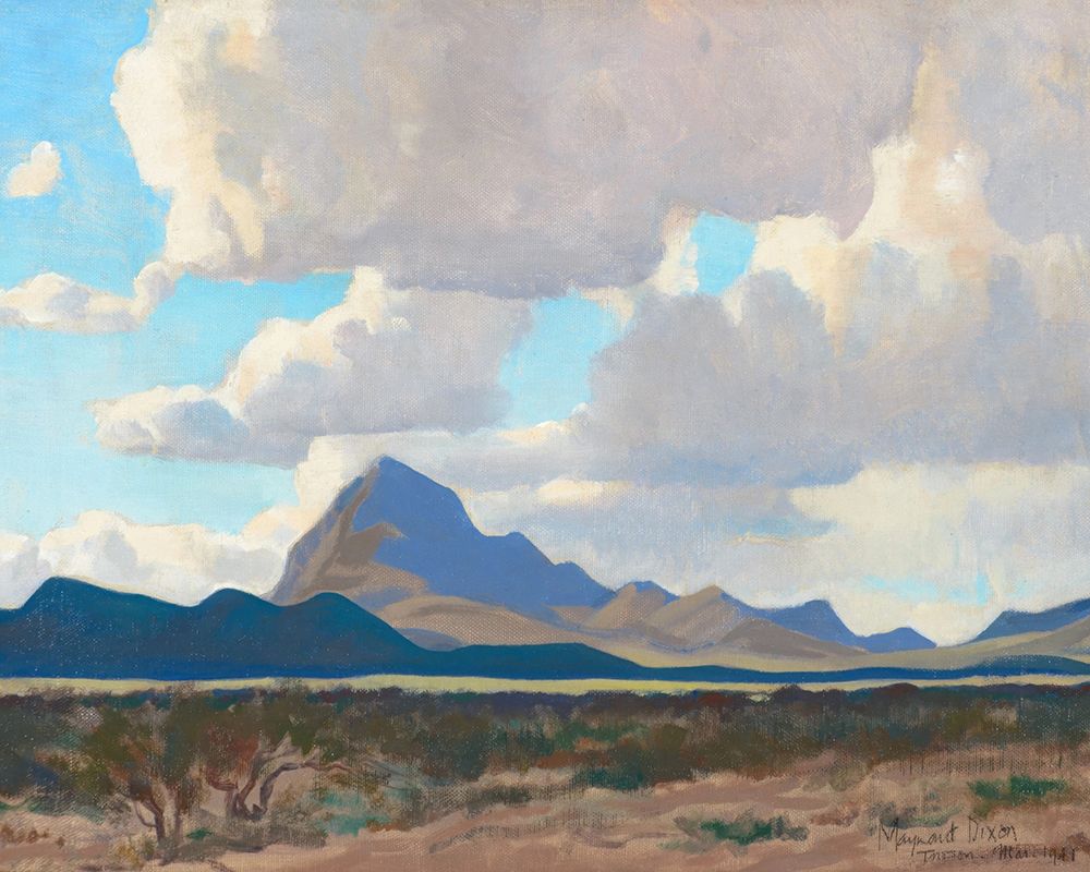 February Afternoon, Tucson Mountains 1941 art print by Maynard Dixon for $57.95 CAD