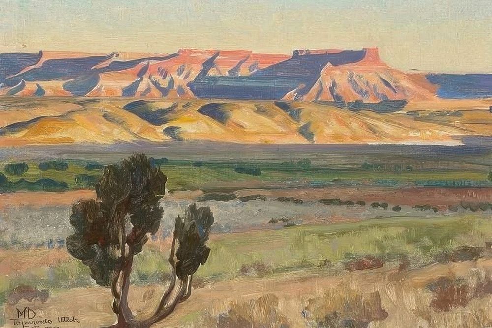 Fields of Toquerville art print by Maynard Dixon for $57.95 CAD