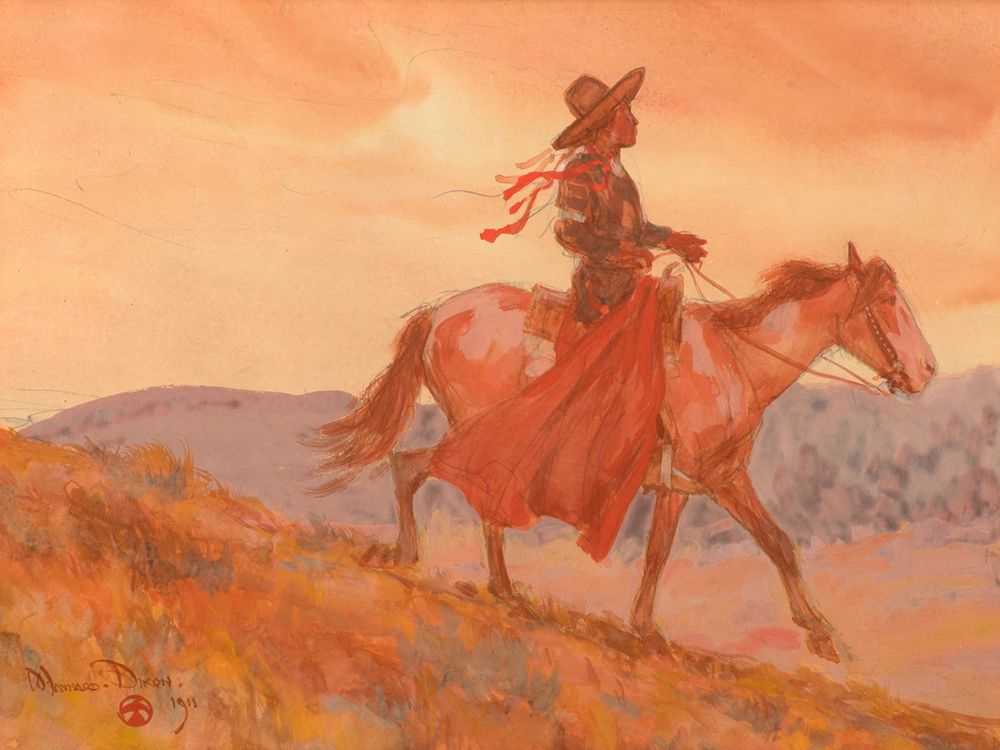 Flathead Indian, Montana 1911 art print by Maynard Dixon for $57.95 CAD