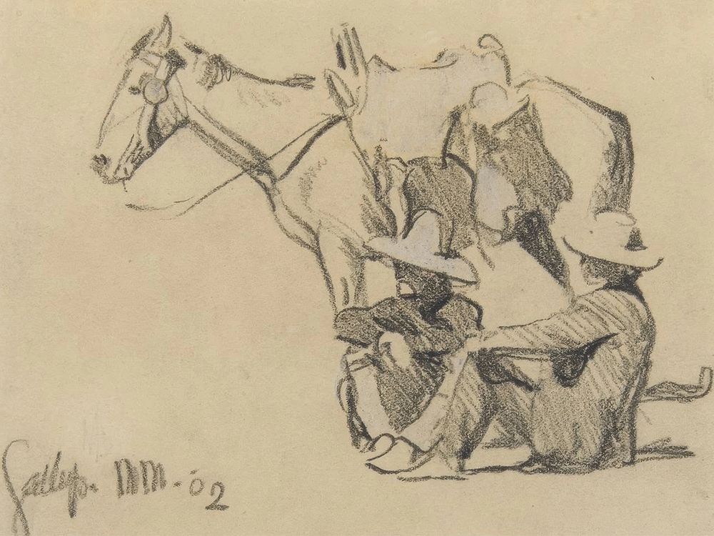 Gallop 1902 art print by Maynard Dixon for $57.95 CAD
