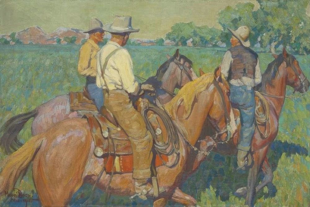 Home Pastures 1915 art print by Maynard Dixon for $57.95 CAD